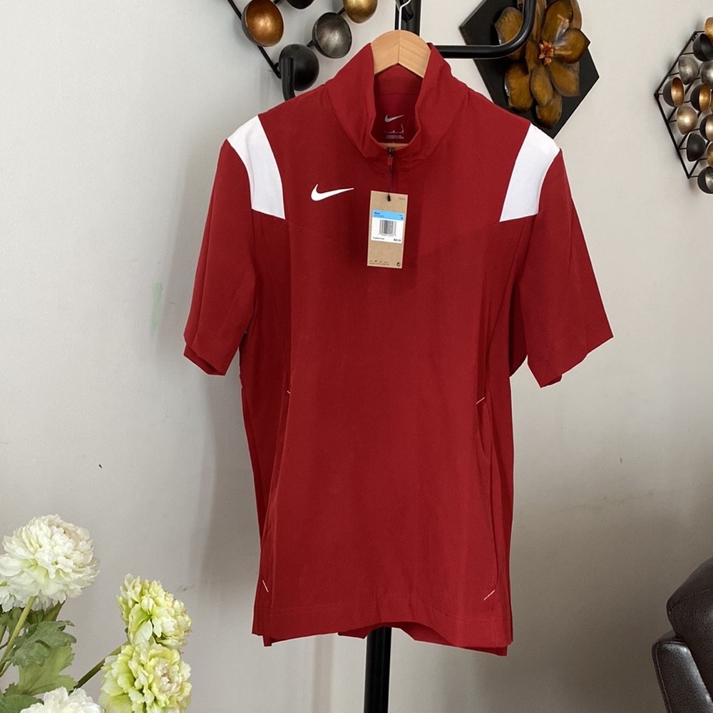 Nike Pullover Men's Dark Red/White New